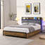 Noir; brun; lit double gris / double-1080103383
