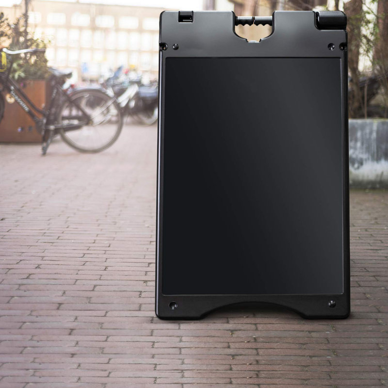 Panneau sandwich à structure en A, H 37,5 po x l 24 po x P 12,1 po, Noir