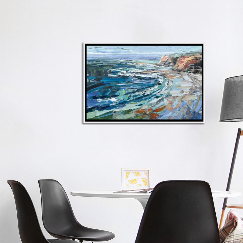 «Turning Tide», reproduction d'art sur toile encadrée, 40" x 26", Framed Canvas, White