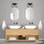 Luminaire mural pour salle de bain 2 lumières Hunter Lochemeade-66692184-66692185
