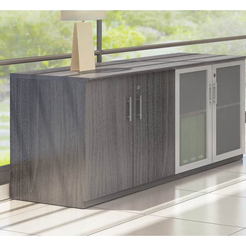 Medina Credenza, Gray Steel