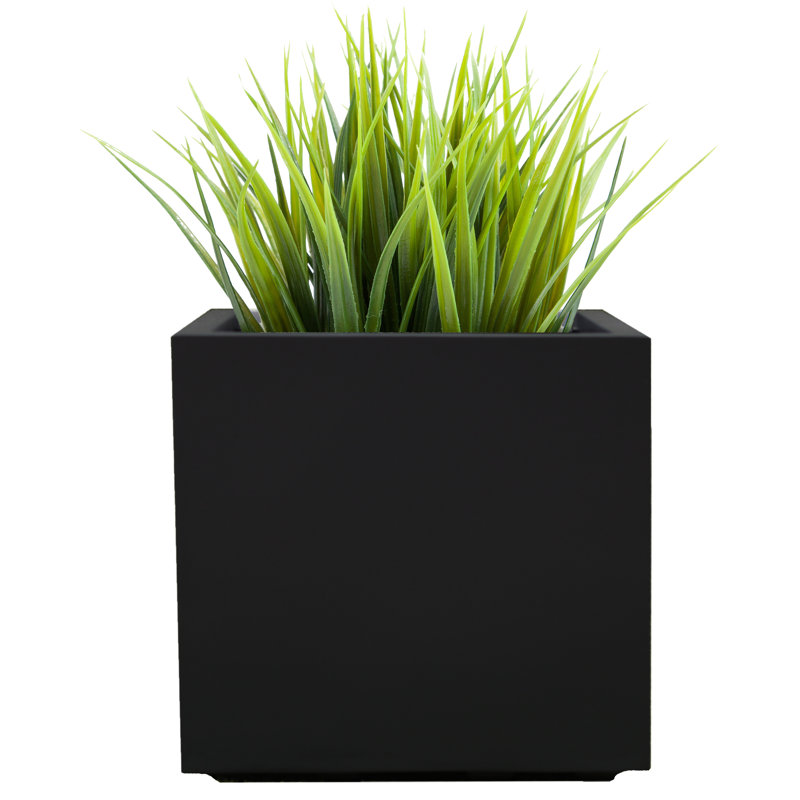 Lorsworth Planter Box, 14" H x 14" W x 14" D, Black