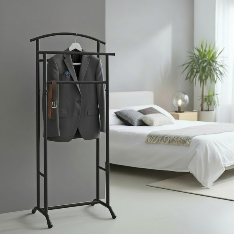 Metal Freestanding Coat Rack, Black