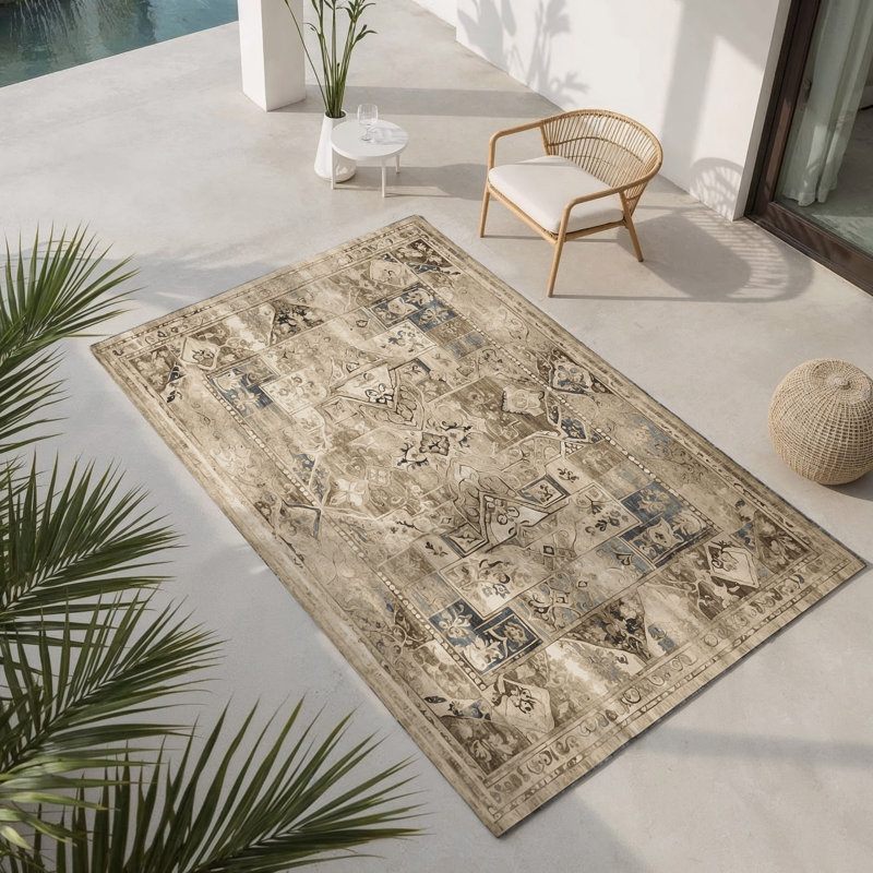 Tapis intérieur et extérieur Ancient Whisper, Rectangle 9 pi x 12 pi
