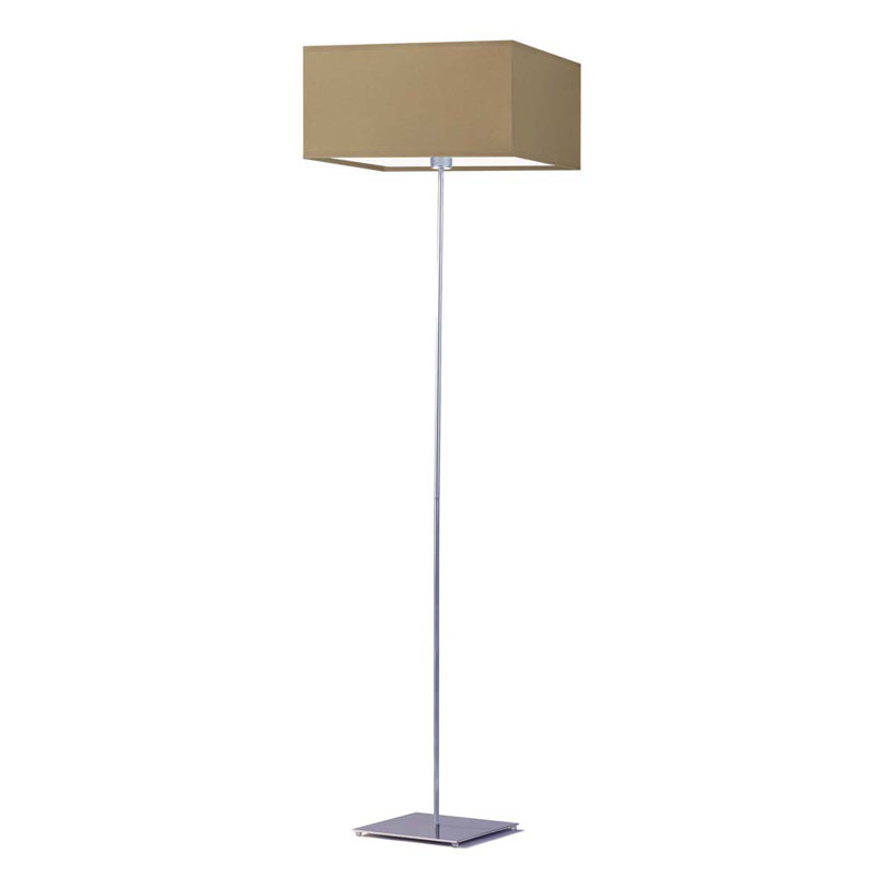 Attallah 156cm Traditional Floor Lamp, Beige, Silver