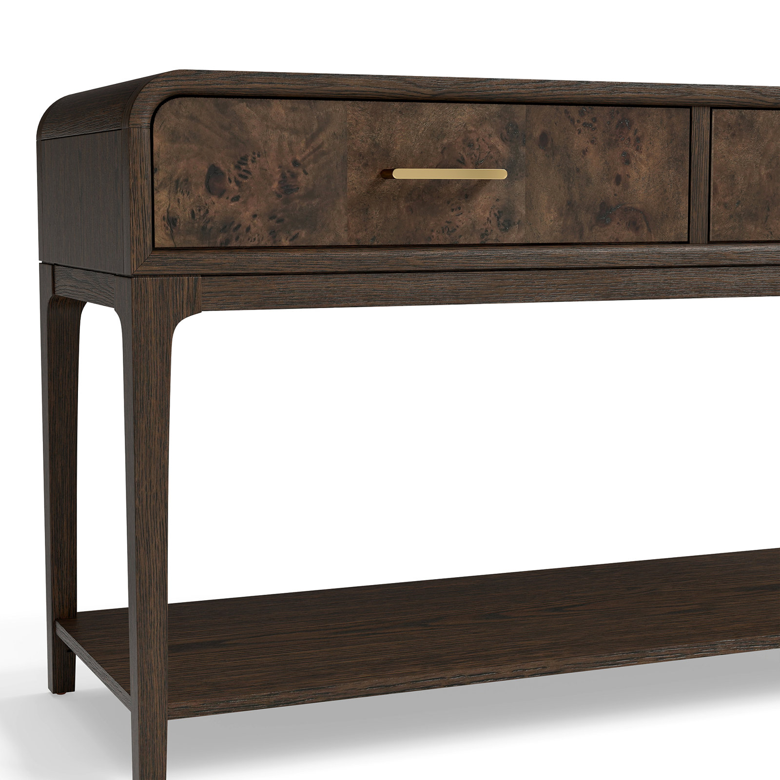 Sixto 54" Console Table, Coffee Oak