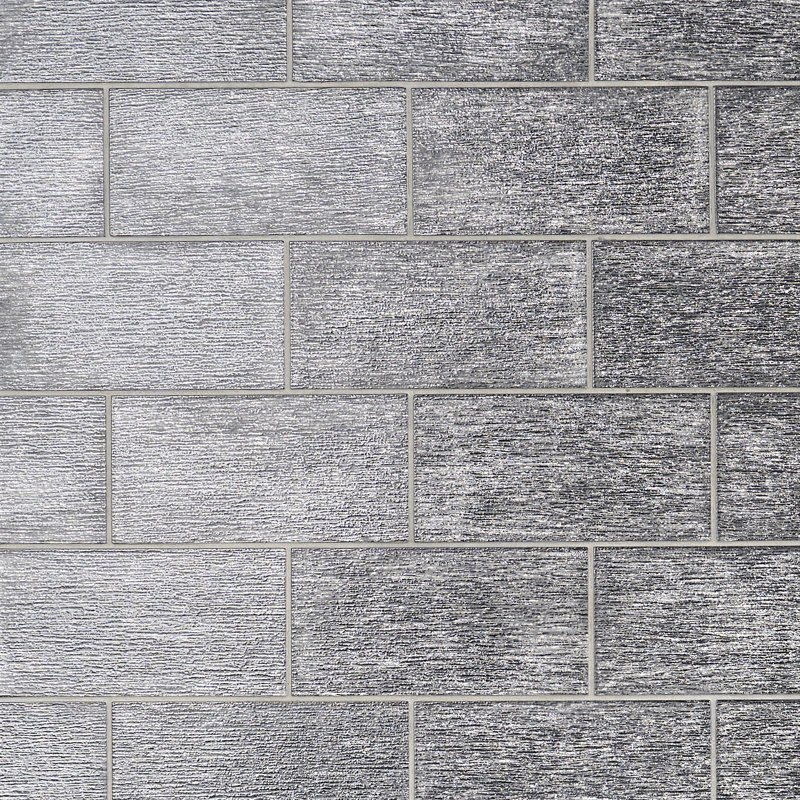 Vitton 4.37 in. x 8.74 in. Polished Glass Subway Wall Tile (5.3 Sq. Ft. / Case), Black