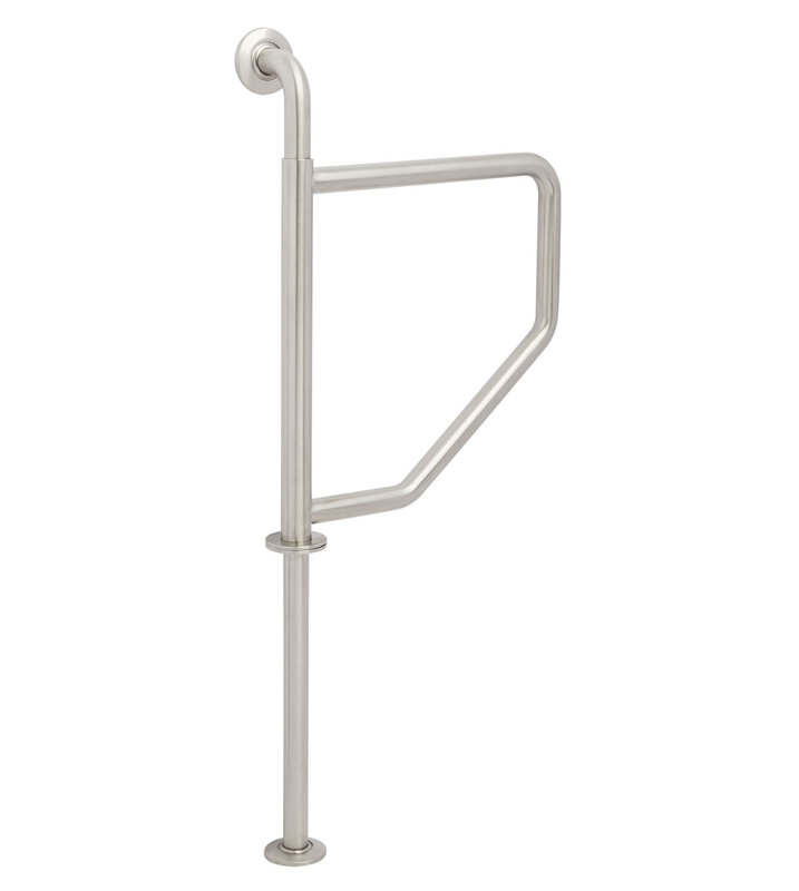 Lifestyle & Wellness Swing away Bathroom Shower Safety Grab Bar, Satin Stainless, 40.5" H x 39" W