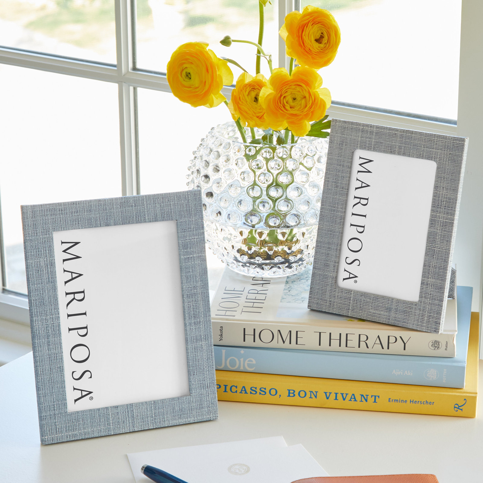 Welcome Home Picture Frame, Indigo, 7.48" W x 5.51" H