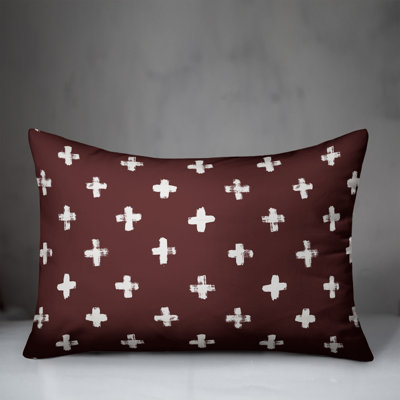 Polka Dots Outdoor Reversible Throw Pillow