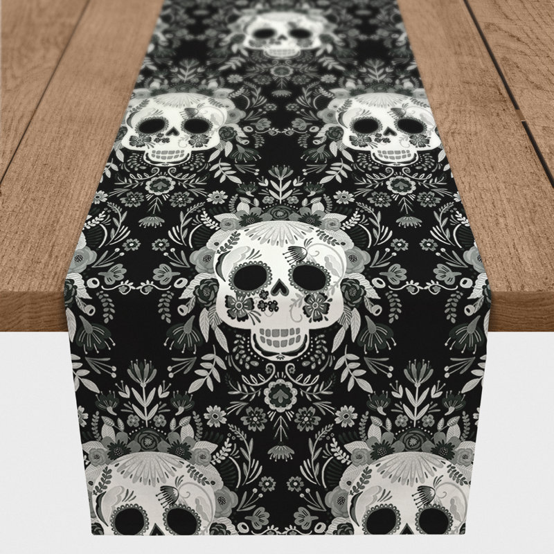Chemin de table Sugar Skull, 72 po x 16 po