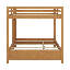 Grand lit superposé, lits superposés en bois massif avec échelle, assemblage facile, peu encombrant-2089934459