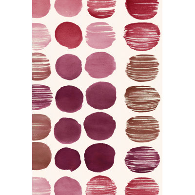 Watercolor Circles Wallpaper Geometric Modern Wall Decor