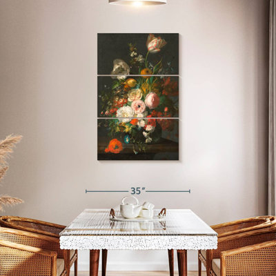 Harnek Tulips And Other Flowers In A Glass Vase