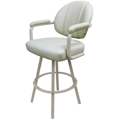 Tabouret de comptoir pivotant en métal Lavenia - base Warren