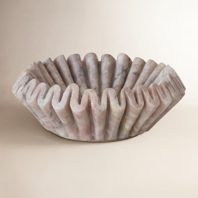 Fluted Genuine Marble Butter Dish