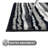 Griffie 100% Polyester Bath Rug Stripe Pattern with TPR Backing Machine Washable Soft & Absorbent Bathroom Rug-500285690-500285677