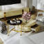 Ensemble de tables basses Wood Gold