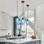 4.75"W Blountsville Textured Glass Pendant-414568955