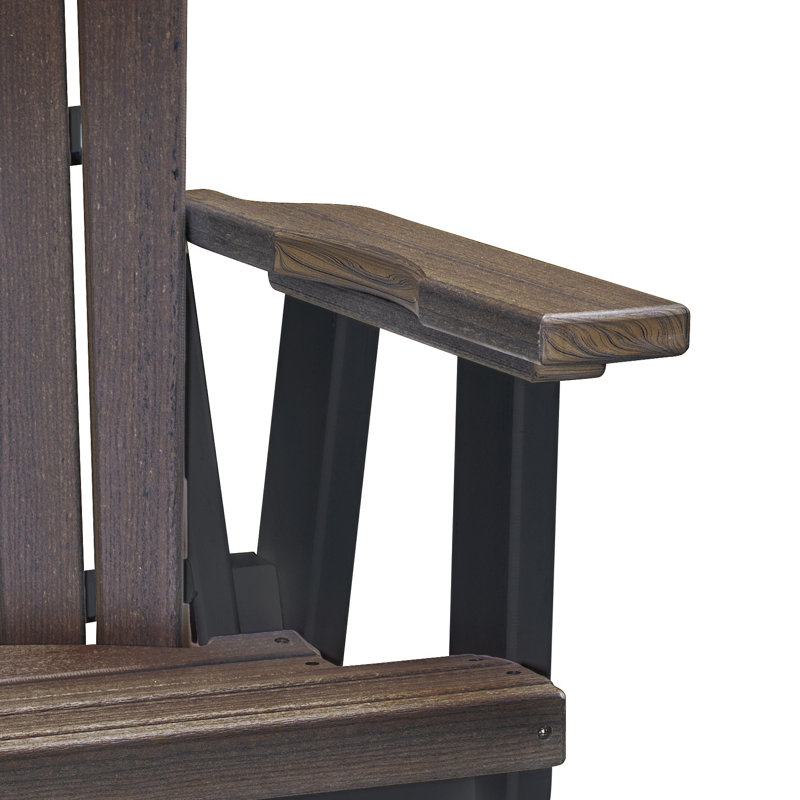 Fauteuil oscillant sur une base, Brun / noir