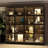 Ouimet 63" Wide 4 Glass Door Display Case with Adjustable LED Light-99314901
