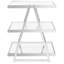 Table de bout avec plateau de rangement en verre Sterling
