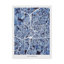 « atlanta georgia city map blue », impression sur toile tendue-331752128