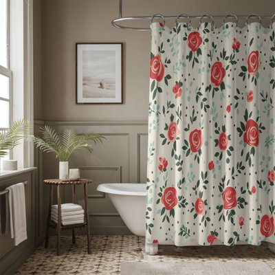 Rideau de douche standard 1 pièce Blush Veil