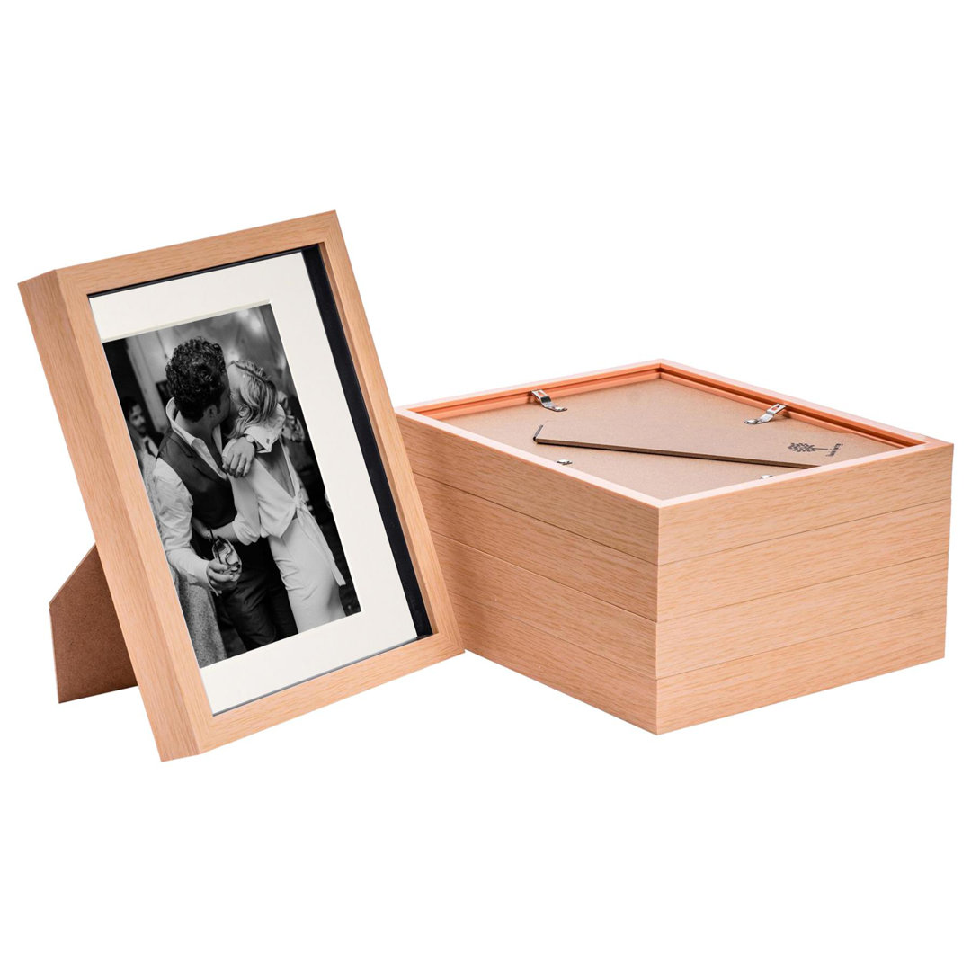 Nicola Spring - 3D Box Photo Frames - 8 x 10" with 5 x 7" Mount