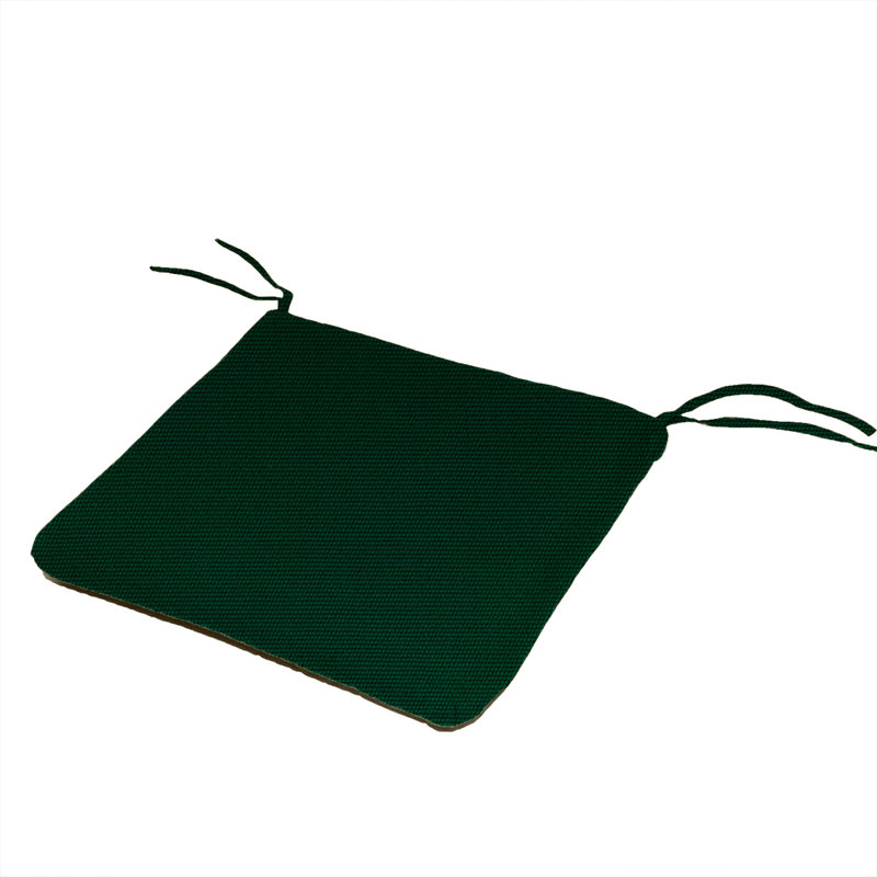 Rehm Sunbrella Outdoor Dining Chair Cushion, Canvas Forest Green Sunbrella® Canvas, 20"W x 18"D