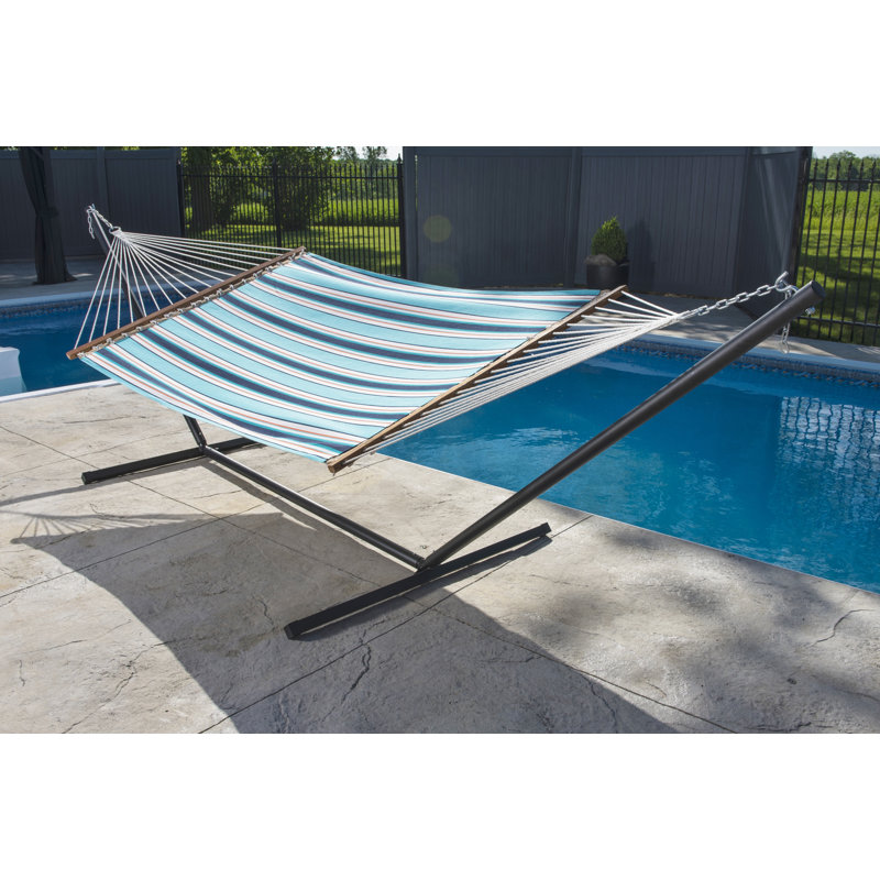 Hamac double réversible en tissu Sunbrella Vivere Tullis (capacité de 450 lb), Bord de mer symbolique