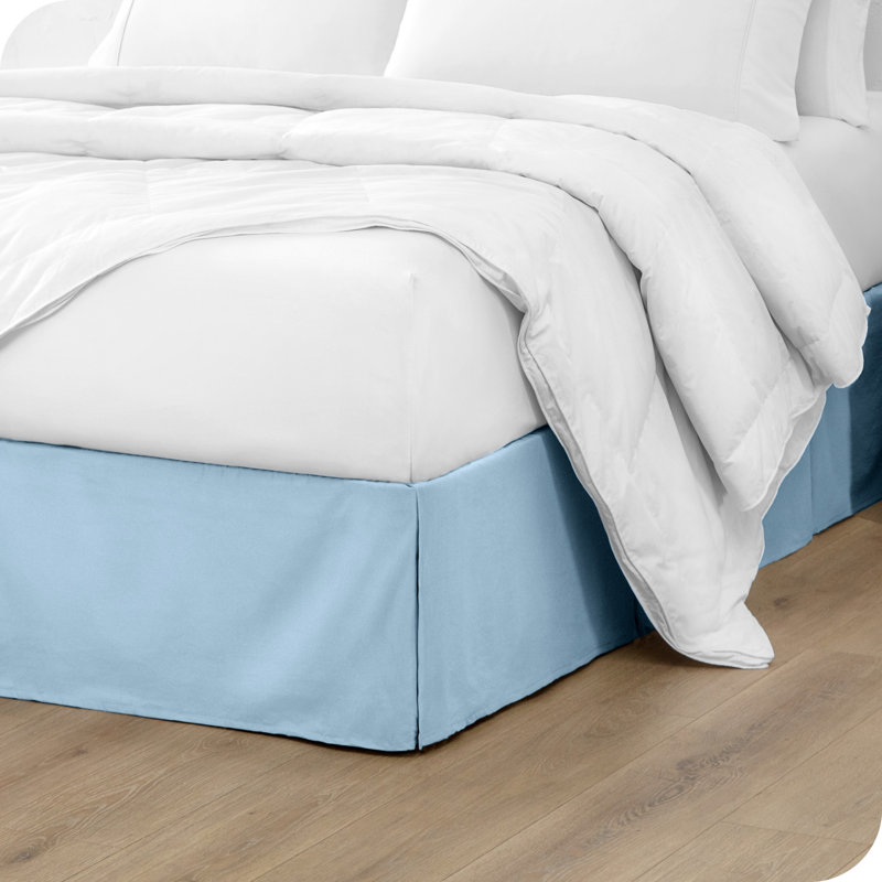 Tailored 15" Pleated Bed Skirt, Twin, Light Blue