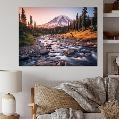 Washington Mount Rainier National Park I - Washington Framed Canvas Print