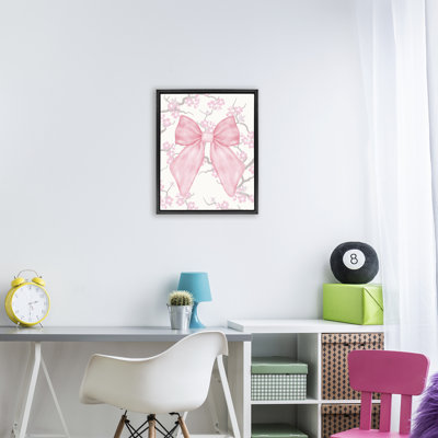 Cadre flottant Cherry Blossom & Ribbon, design par Jesse Keith