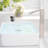 Contemporary Single Hole Bathroom Faucet - Brushed Nickel With Geometric Shape And Cartridge Valve Basin For Ceramic Filler Handle Home Bathrooms
