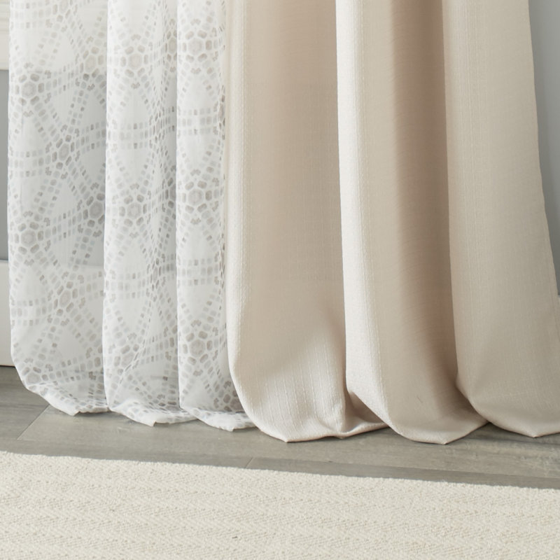 Semi Sheer Curtain Pair