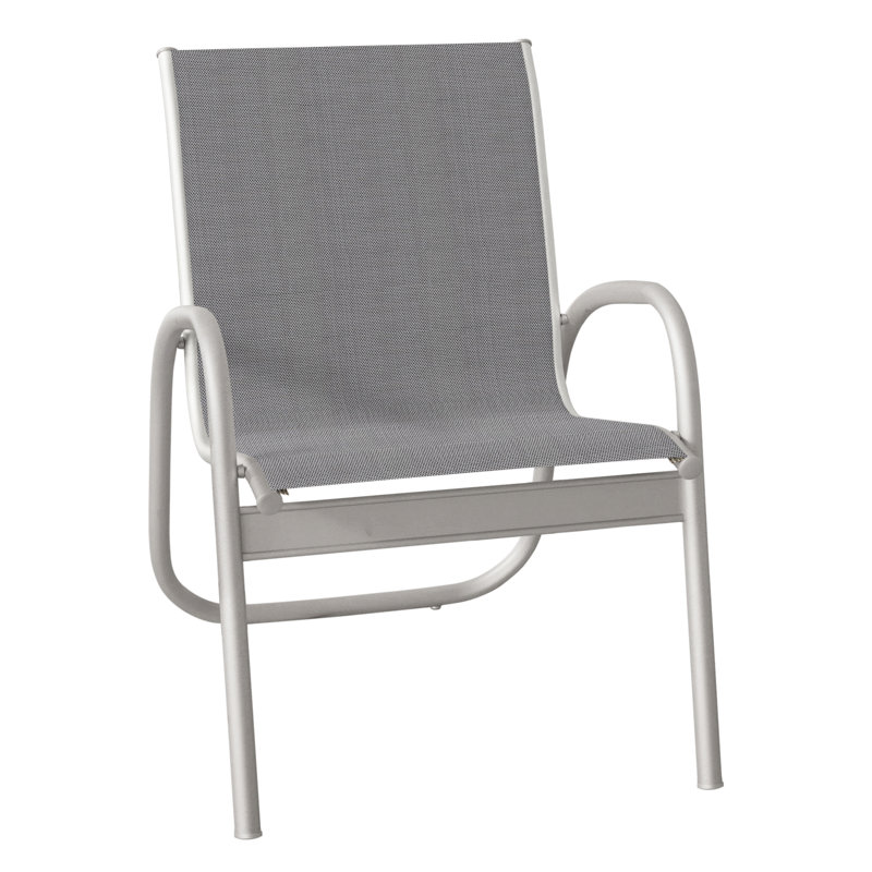 Fauteuil de patio Gardenella, Titane Sunbrella®, Gris chaleureux texturé