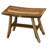Ripley Compact Curvilinear Teak Shower Or Outdoor Bench In Finish-1607437203-1607437211