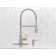 Moen Essie Pre-Rinse Spring Pull Down Single Handle Kitchen Faucet with Power Clean Technology and Soap Dispenser