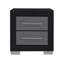 Table de chevet noire et grise Elsa-986091563