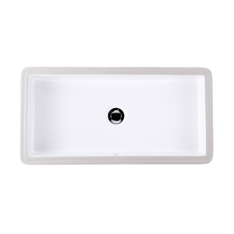 Cube 28'' L Bathroom Sink, White