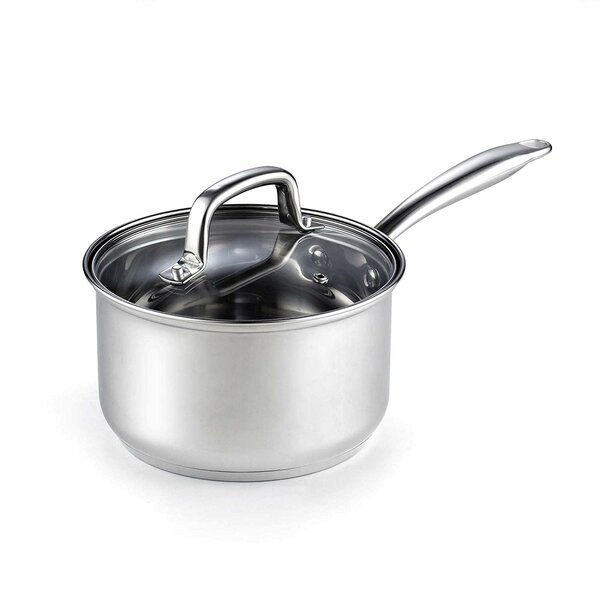 Cook N Home 12 Quart Stainless Steel Stockpot Saucepot with Lid, Induction Compatible