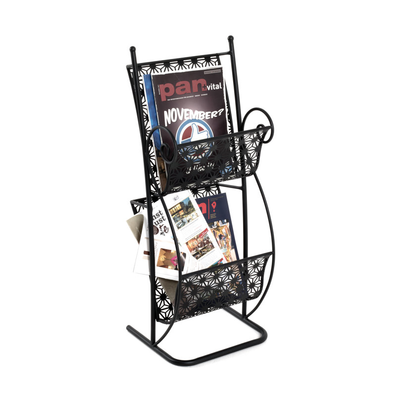 Arline Metal Free Standing Magazine Rack
