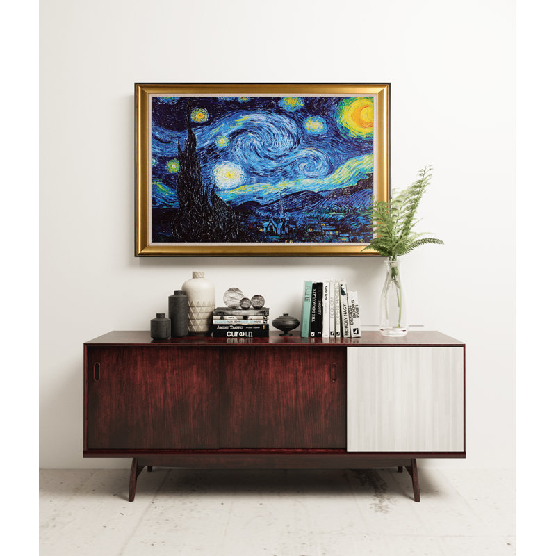 Nuit étoilée - reproduction sur toile, H 27 po x l 39 po x P 2 po
