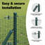 Welded Wire Fence With 7 Posts Steel-94017022-94017019