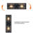 Elgin 2-Light Classic Dimmable Flush Mounted Wall Sconce in Matte Black with Clear Acrylic Shade