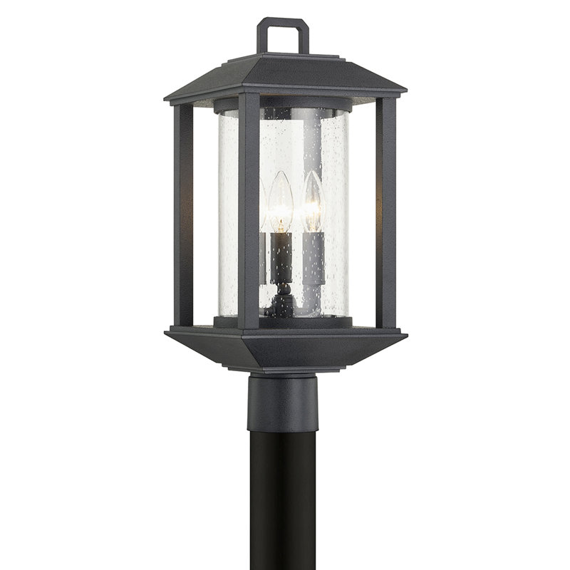 Weathered Graphite 3-Light Outdoor Post Lantern