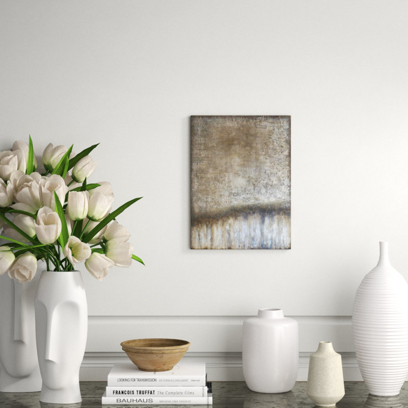 Golden Moonlight Painting by Beverly Fuller, Hand Painting , 16" H x 12" W x 1.5" D