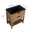 Armoire de salle de bain 30 po - 2 tiroirs, autoportante, lavabo en céramique, contreplaqué, design moderne, instructions d'installation simple, tiroir de meuble-lavabo 30 po, armoire noire, méthode d'assemblage rapide-1973478902-1973478901-1973478903