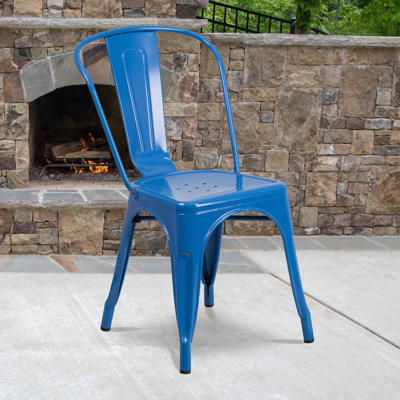Lily Metal Stackable Side Chair 